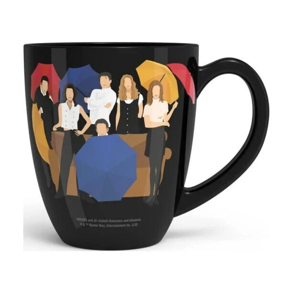 Friends TV Coffee Mug ZAK Cup Black Gift "I'd Rather Be Watching Friends" NEW !